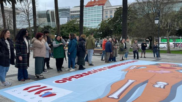 Acto de la CIG-Saúde en A Coruña