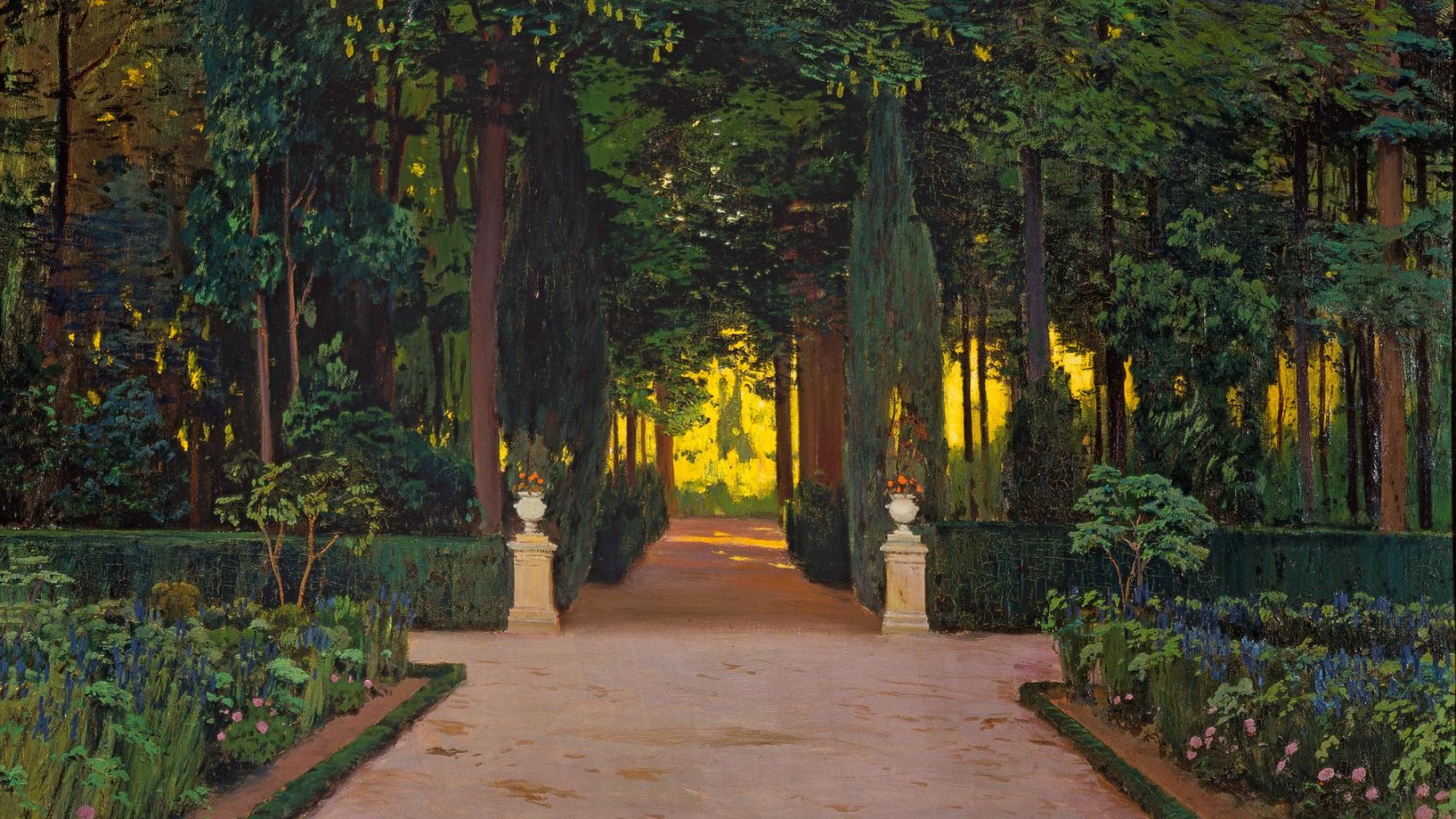 Santiago Rusiñol: 'Jardines de Aranjuez', h. 1899