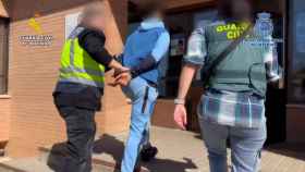 Imagen de una de las detenciones de la banda criminal que actúo en seis provincias, entre ellas Soria.