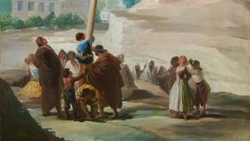 Francisco de Goya: 'La cucaña', h. 1786-87
