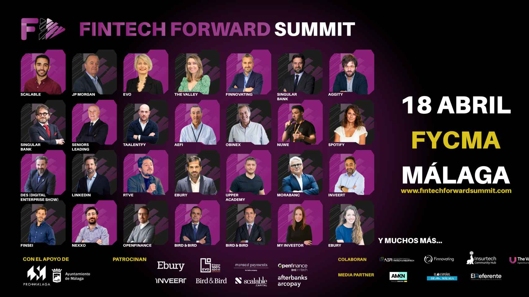 Ponentes del Fintech Forward Summit