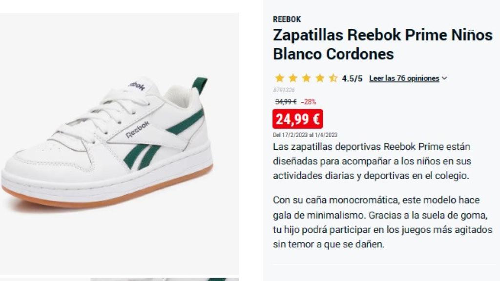 Zapatillas Reebok.