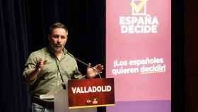El presidente de Vox, Santiago Abascal, en otra visita a Valladolid