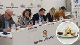 El jurado encargado de decidir los ganadores de la Feria de Dulcería de la Diputación de Valladolid, durante su deliberación el pasado año