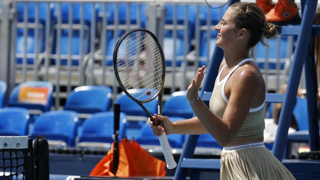 Kostyuk, tras vencer en primera ronda de Miami.