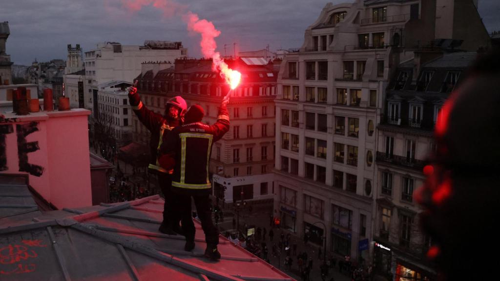 Protestas contra la reforma de las pensiones en Francia.