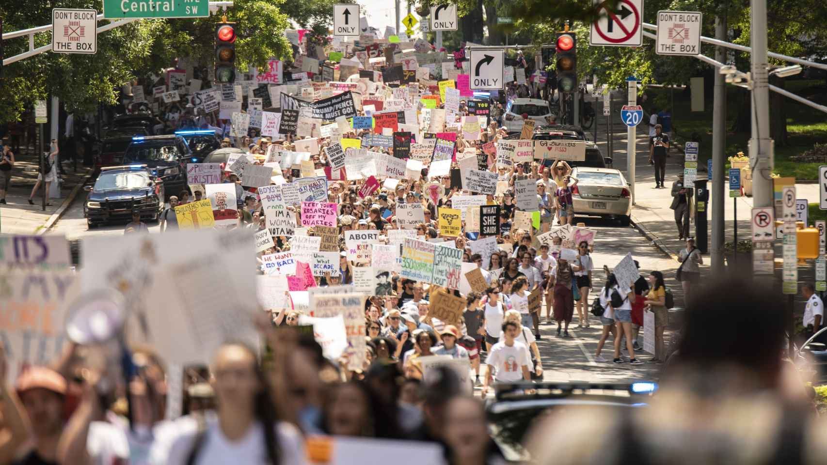 Protestas en Atlanta (Georgia) en el año 2019 contra leyes antiabortistas.