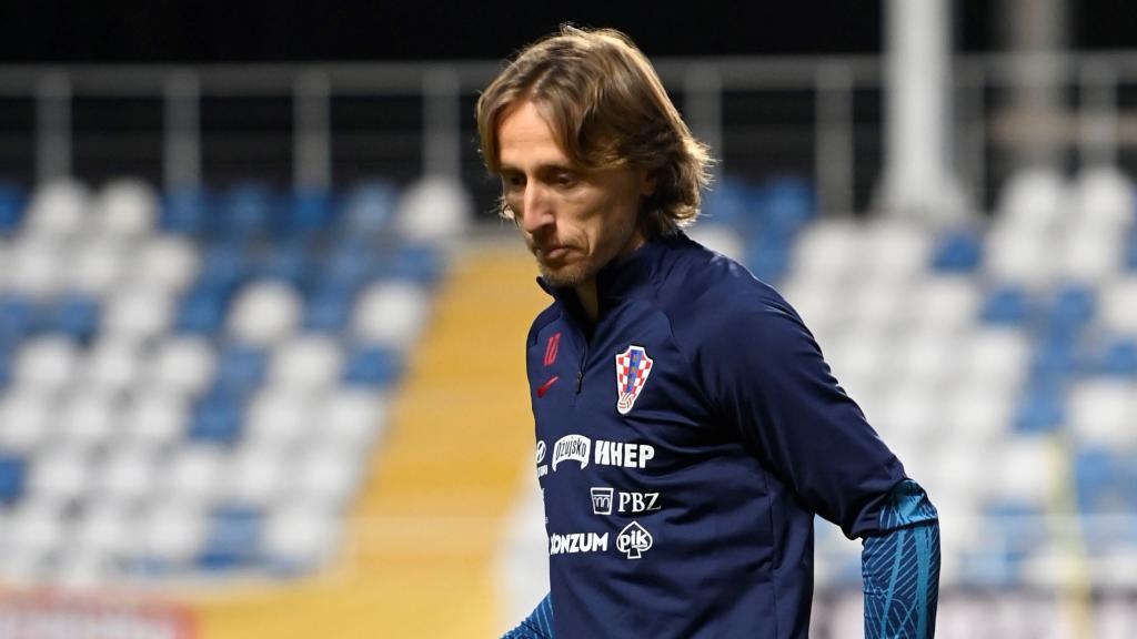 Modric, con la selección de Croacia