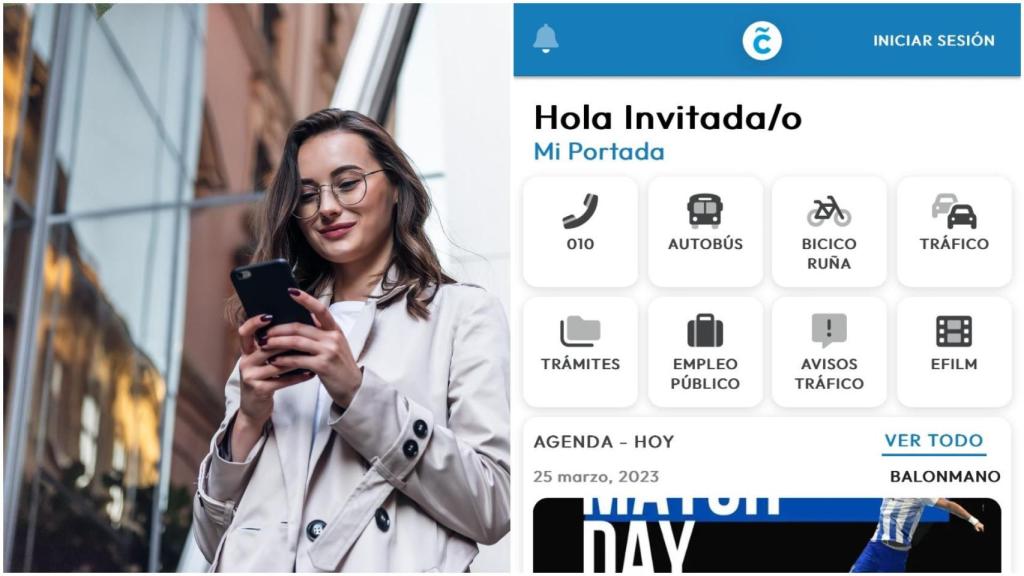 Una nueva app para consultar Bicicoruña, autobuses o trámites administrativos en A Coruña