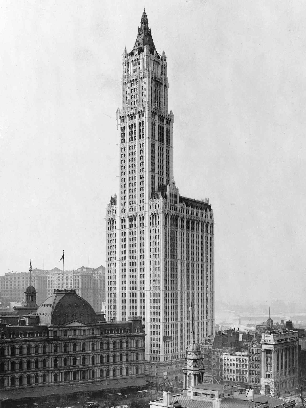 El Edificio Woolworth, en 1913, era el más alto del mundo.