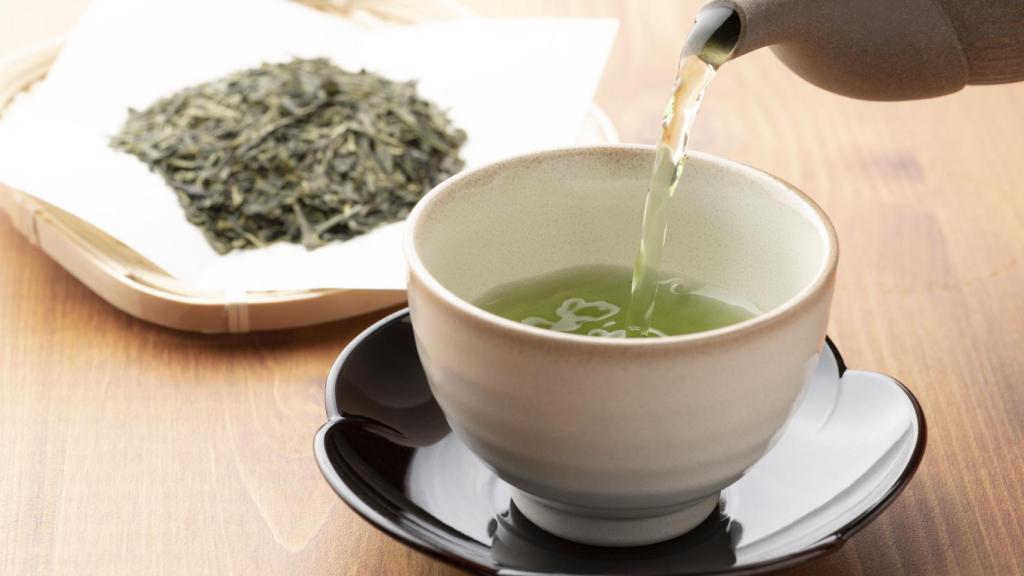 Imagen de archivo de una infusión de té verde.