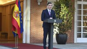 El presidente del Gobierno, Pedro Sánchez, este lunes.