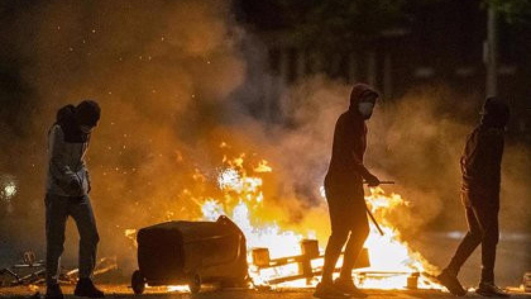 Imagen de archivo de protestas en Irlanda del Norte.