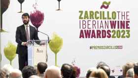 El vicepresidente de la Junta, Juan García-Gallardo, durante su intervención en la clausura de los Premios Zarcillo 2023, este martes en Burgos.