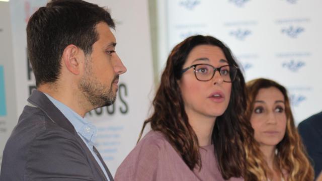 Juan Ángel Conca, Aitana Mas e Isaura Navarro, en la Casa Mediterráneo.