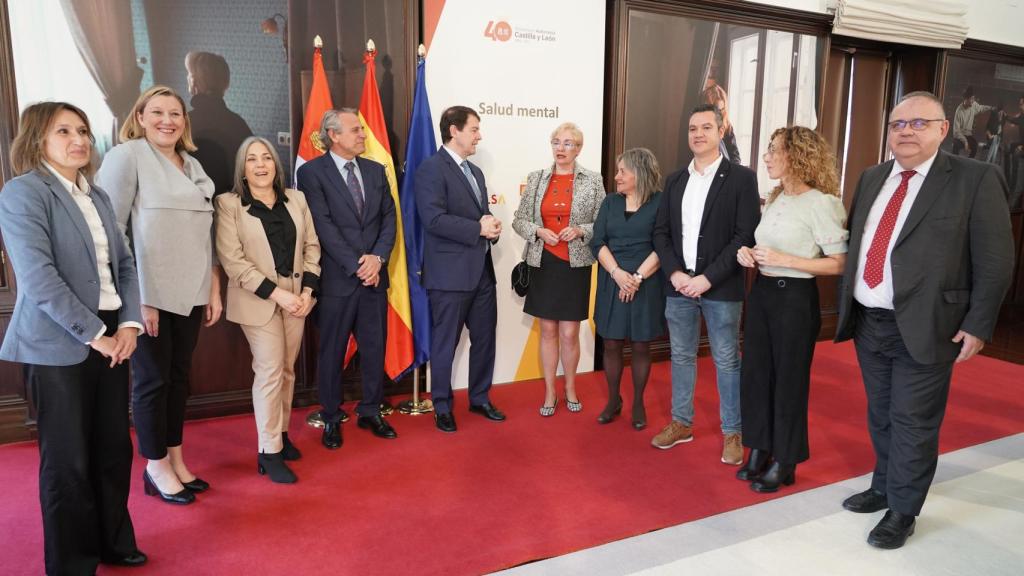 El presidente de la Junta de Castilla y León, Alfonso Fernández Mañueco, preside el acto institucional de presentación de medidas para la prevención de situaciones de autolesión.