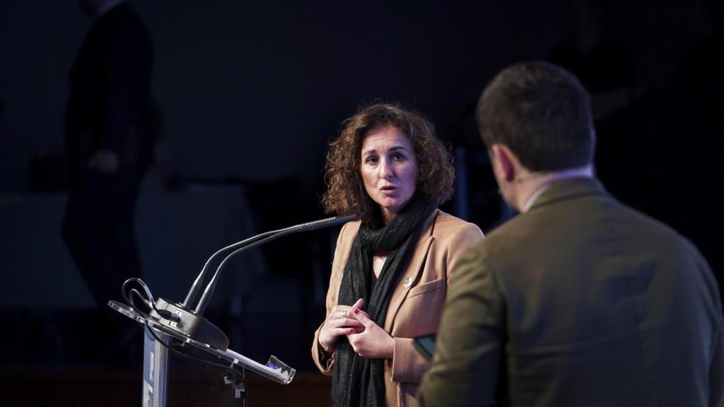 Olga García, consejera de Transición Ecológica y Sostenibilidad de la Junta de Extremadura, durante su intervención en el III Wake Up, Spain!