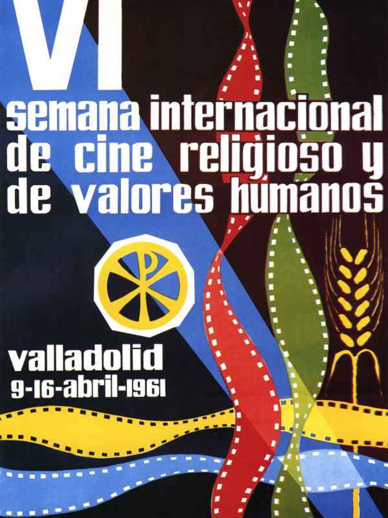 Cartel de la Semana de Cine Religioso y de Valores Humanos de 1961.
