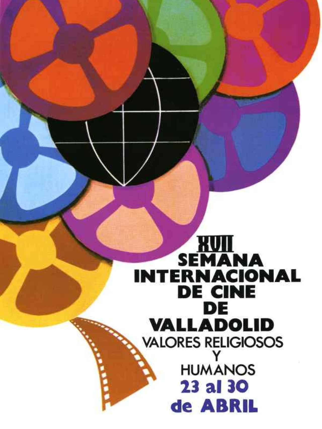 Cartel de la última edición de la Semana de Cine Religioso y de Valores Humanos, en 1972.