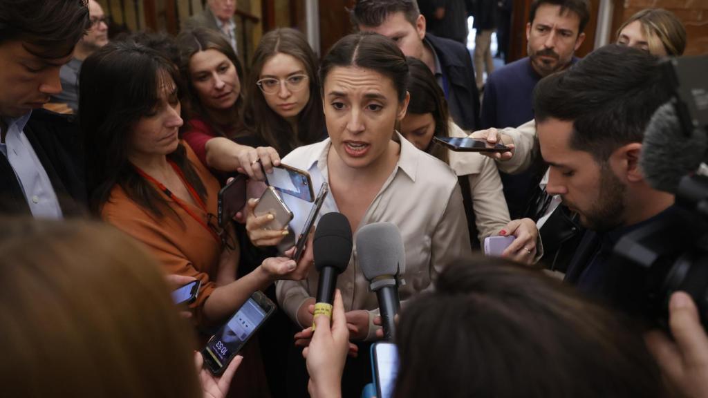 La ministra de Igualdad, Irene Montero, este miércoles en el Congreso de los Diputados.