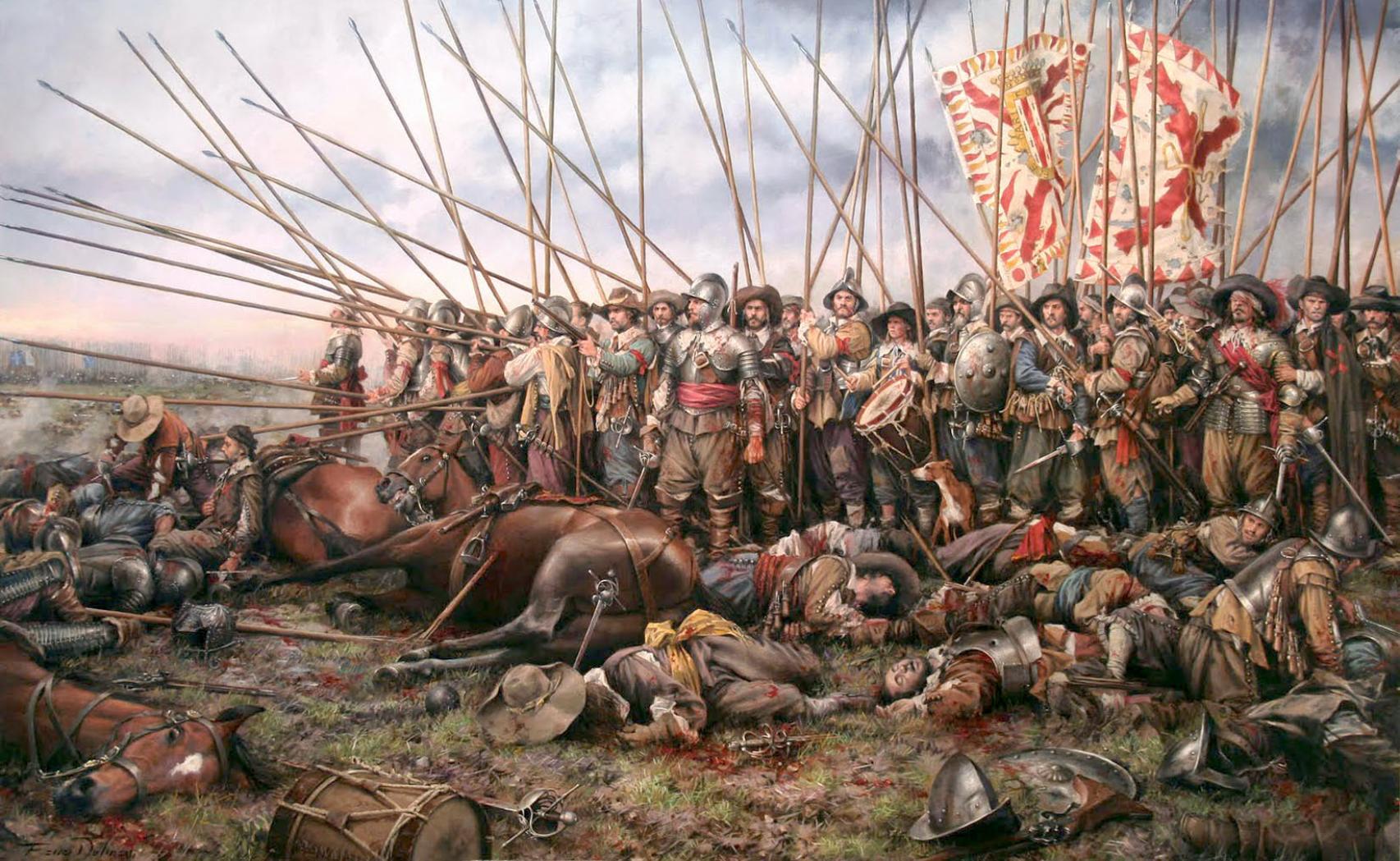 La batalla de Rocroi, según Augusto Ferrer-Dalmau.