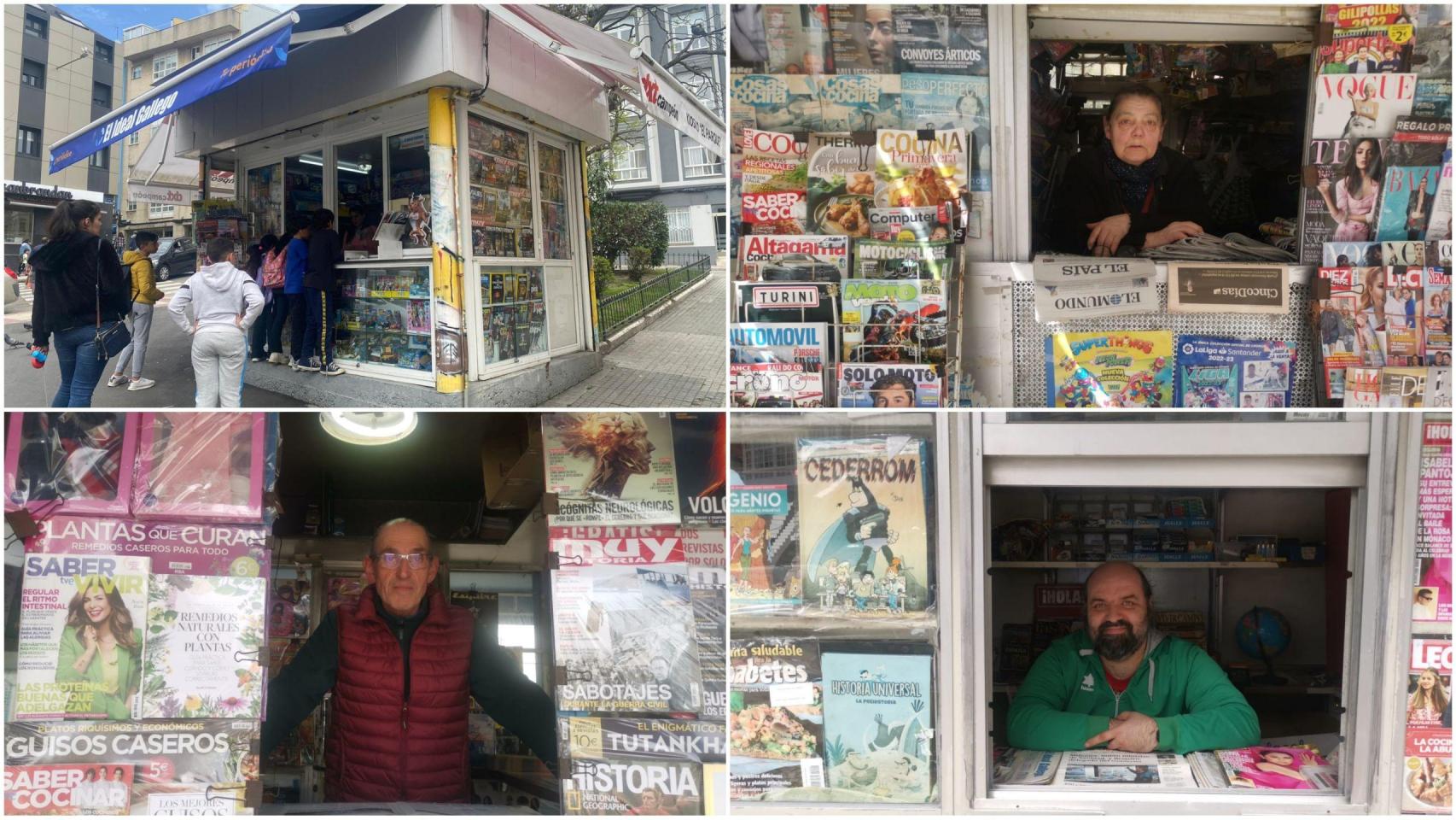 Los kioscos que quedan en A Coruña: Casi una decena con clientela fiel a la prensa escrita