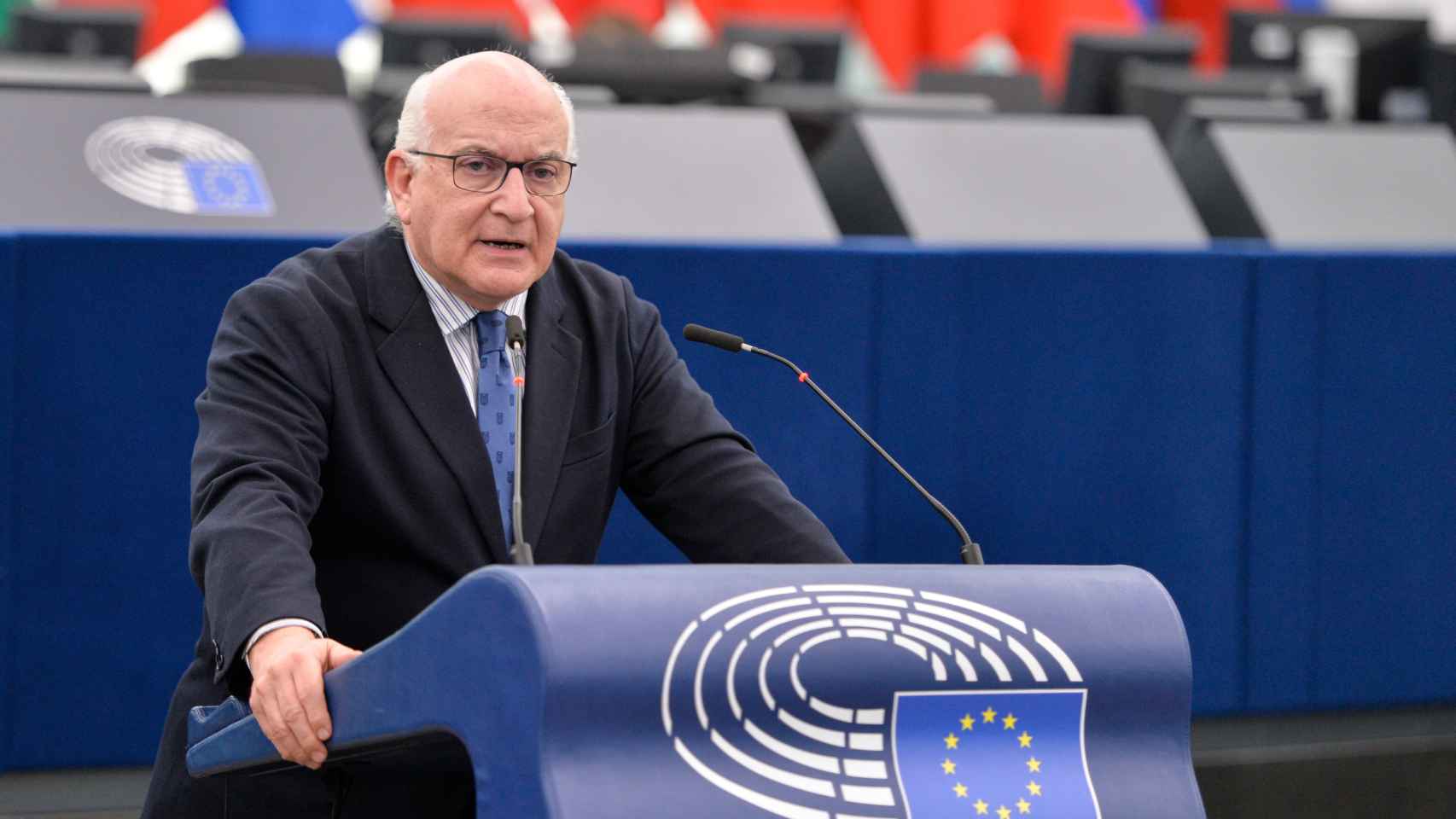 El eurodiputado del PP Javier Zarzalejos, durante un debate en la Eurocámara