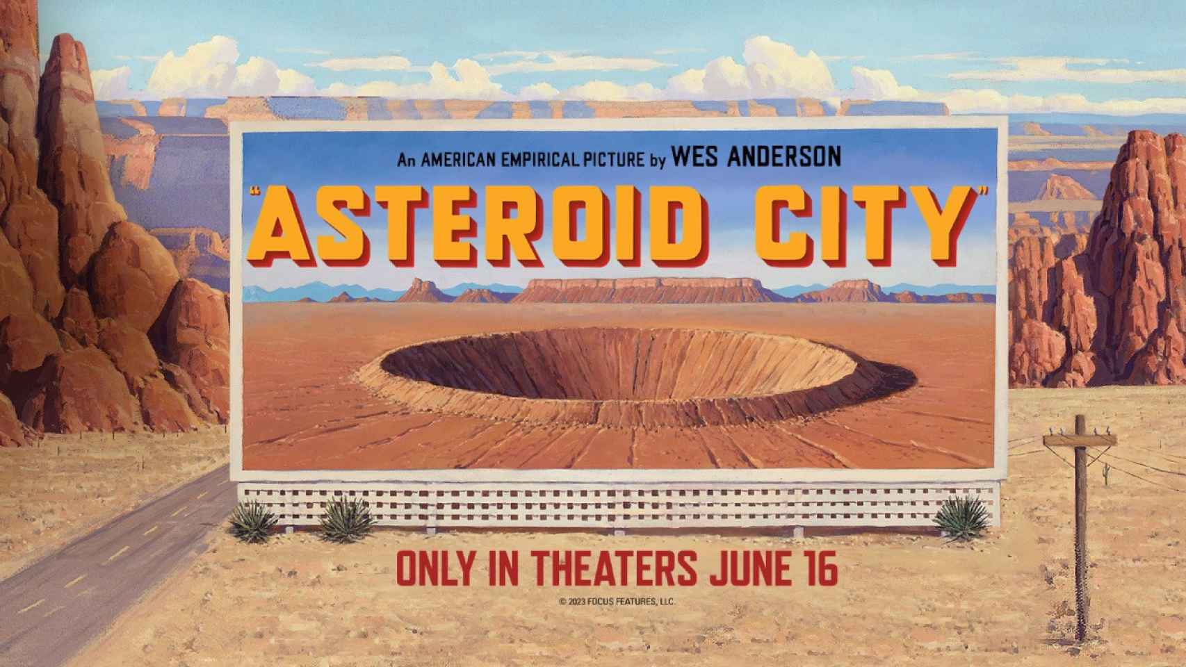 Cartel de 'Asteroid City'.