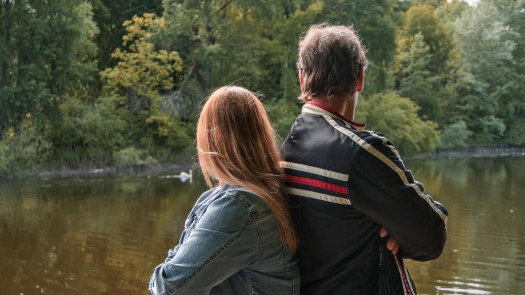 Un padre y una hija, en una imagen de archivo.