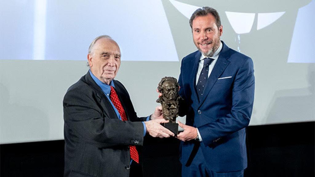 El director de la Academia de Cine, Fernando Méndez-Leite, y el alcalde de Valladolid, Óscar Puente. Foto: Alberto Ortega – Academia de Cine