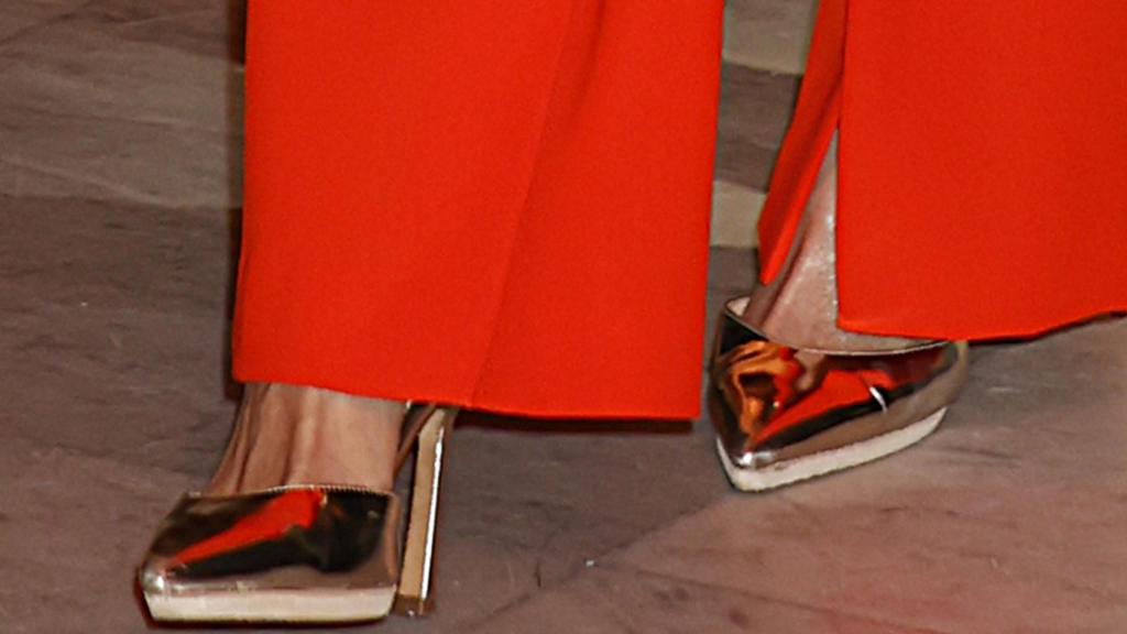 Detalle de los zapatos de Letizia.