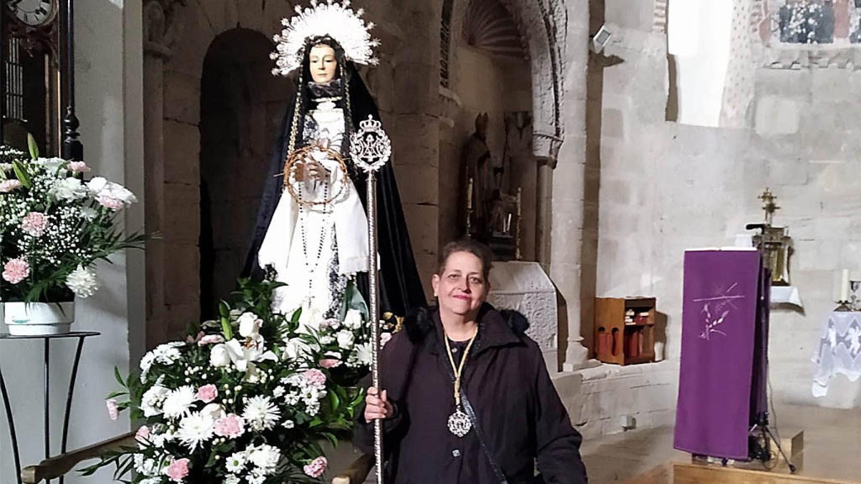 Macarena con la Virgen de la Soledad en Fresno el Viejo