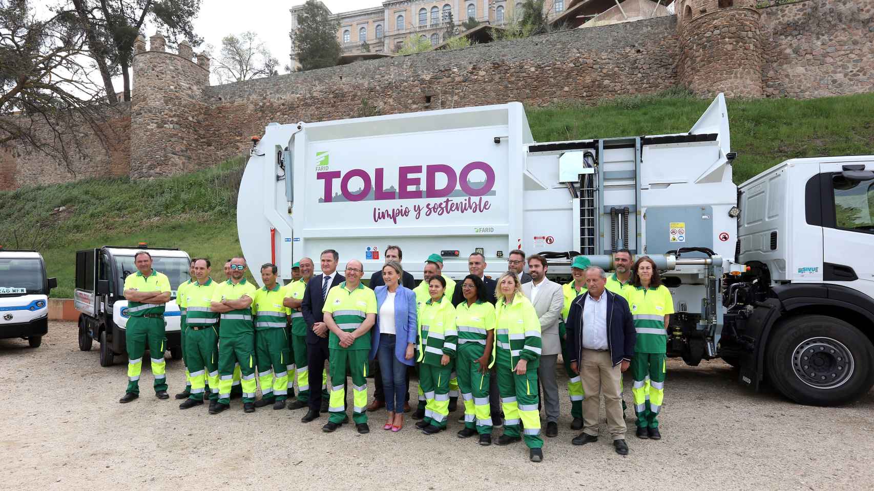 Presentación del nuevo Servicio de Limpieza y Recogida de Basuras de Toledo. Foto: Óscar Huertas.