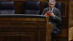 El ministro del Interior, Fernando Grande-Marlaska, durante la sesión de control al Gobierno este miércoles en el Congreso.