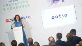 Isabel Díaz Ayuso en la presentación de Patio.