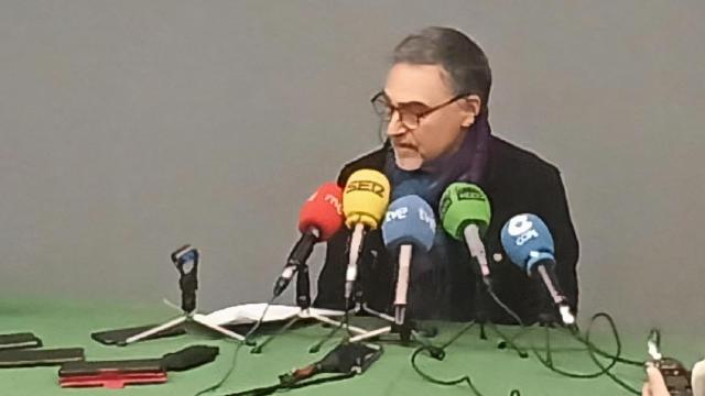 Miguelanxo Prado durante la rueda de prensa de este jueves.