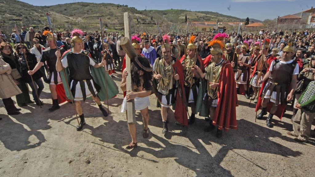 Pasión Viviente' en Serradilla del Arroyo, en la comarca de Ciudad Rodrigo