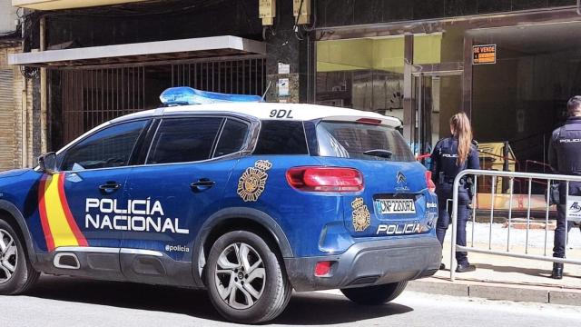 Imagen de una actuación de la Policía Nacional en León