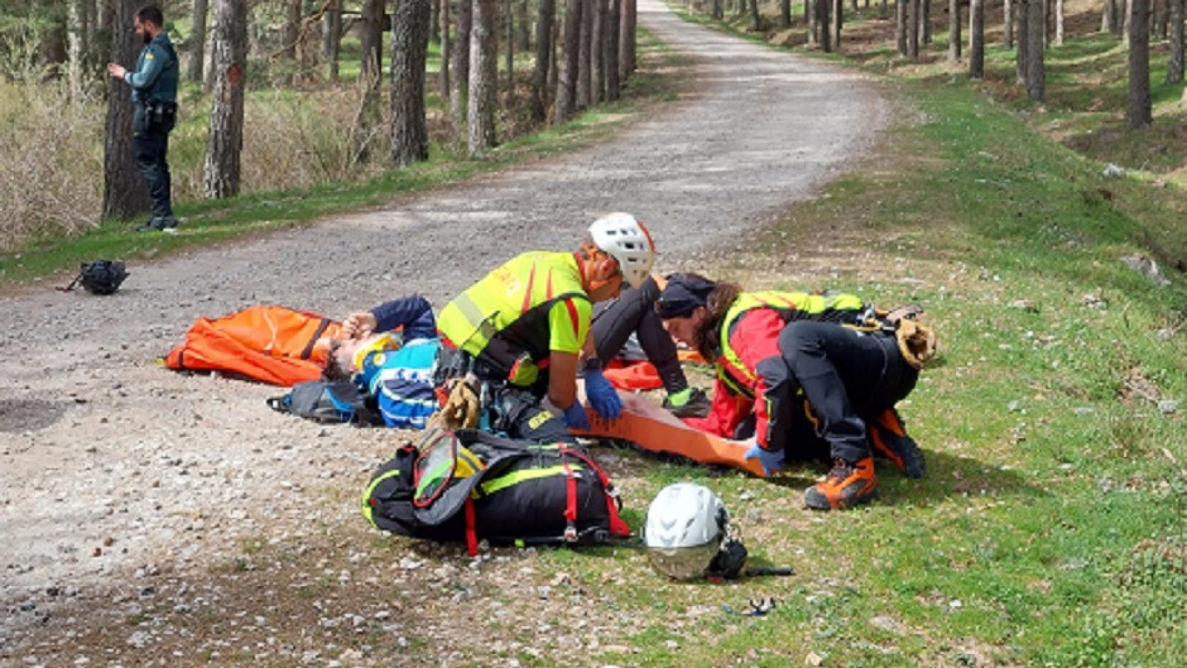 El ciclista herido en San Rafael
