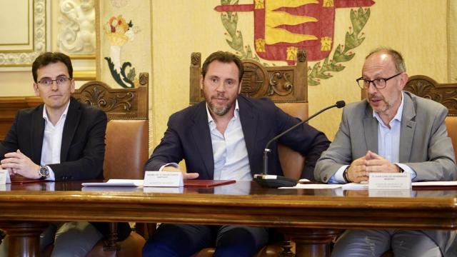 El alcalde de Valladolid, Óscar Puente, en una rueda de prensa