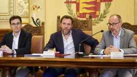 El alcalde de Valladolid, Óscar Puente, en una rueda de prensa