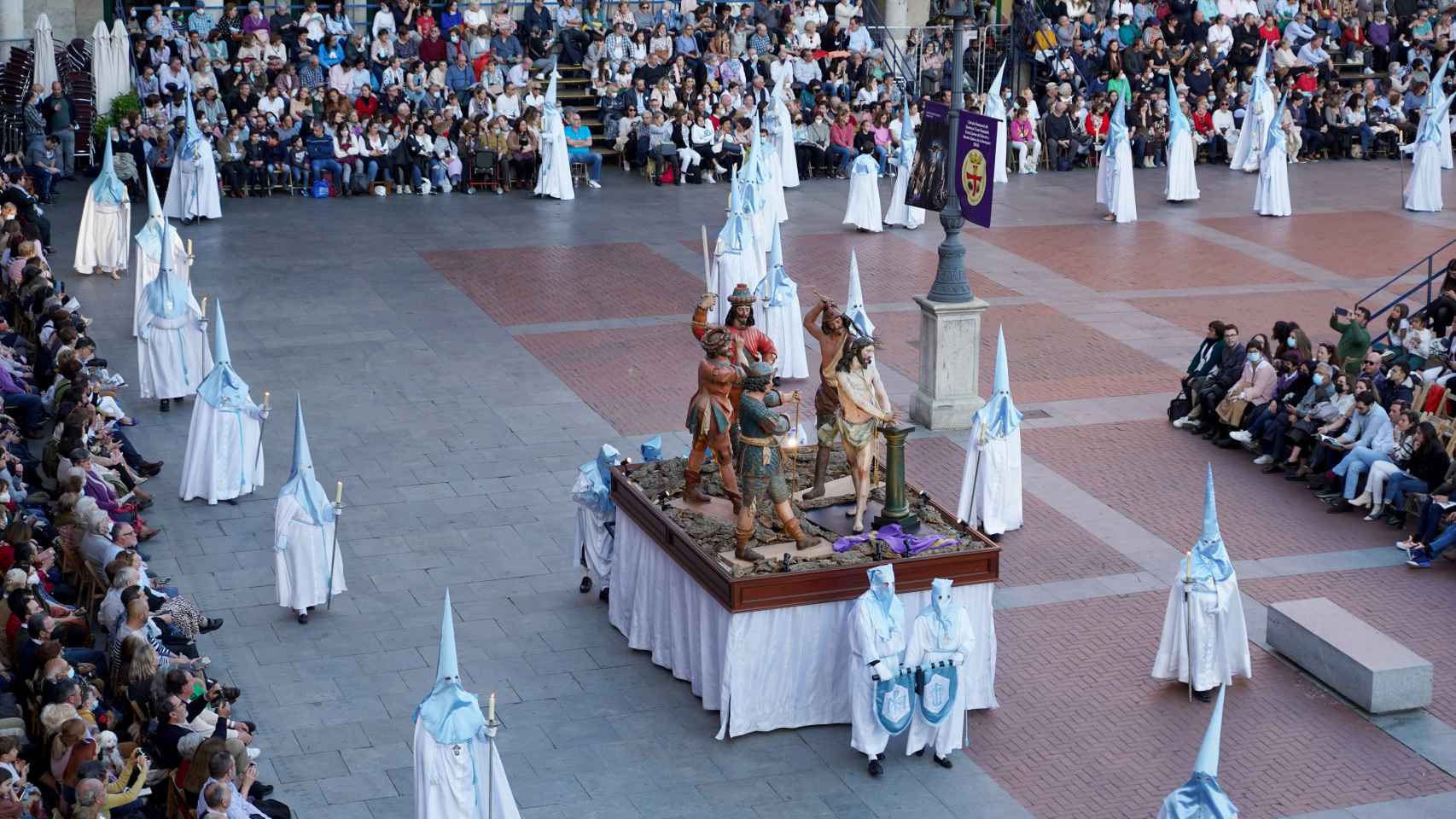 Una procesión durante la Semana Santa de Valladolid