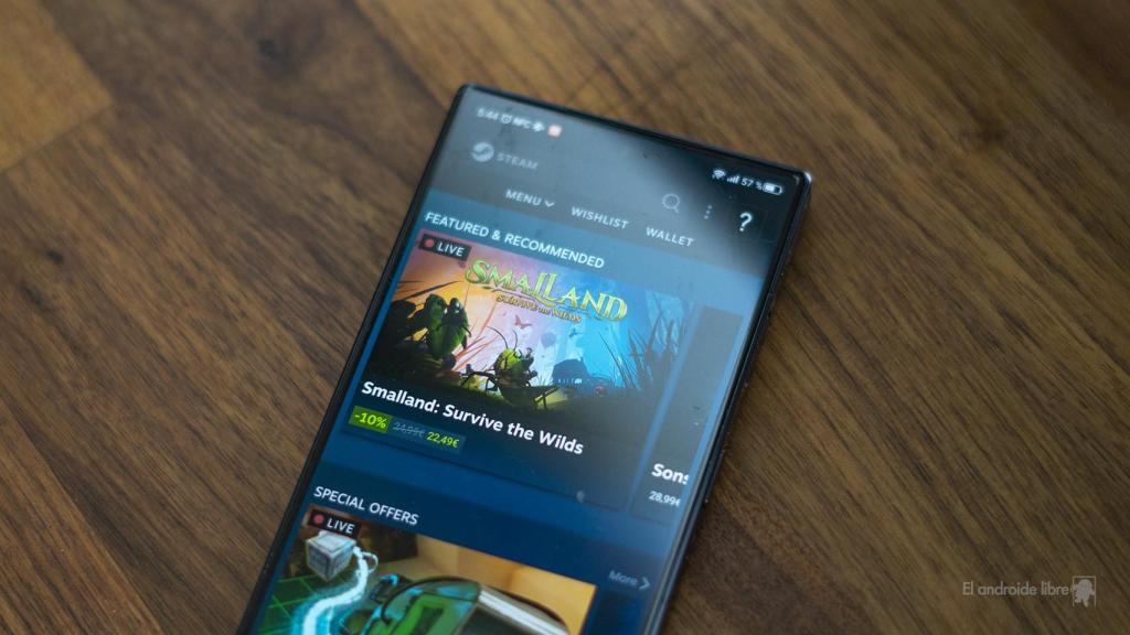 La aplicación de Steam en Android te brinda grandes posibilidades