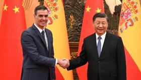 Pedro Sánchez y Xi Jinping durante la visita del presidente de España a China en marzo de 2023.