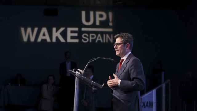 Félix Bolaños, ministro de la Presidencia, Relaciones con las Cortes y Memoria Democrática, durante la clausura de la quinta jornada del 'Wake Up, Spain!'.