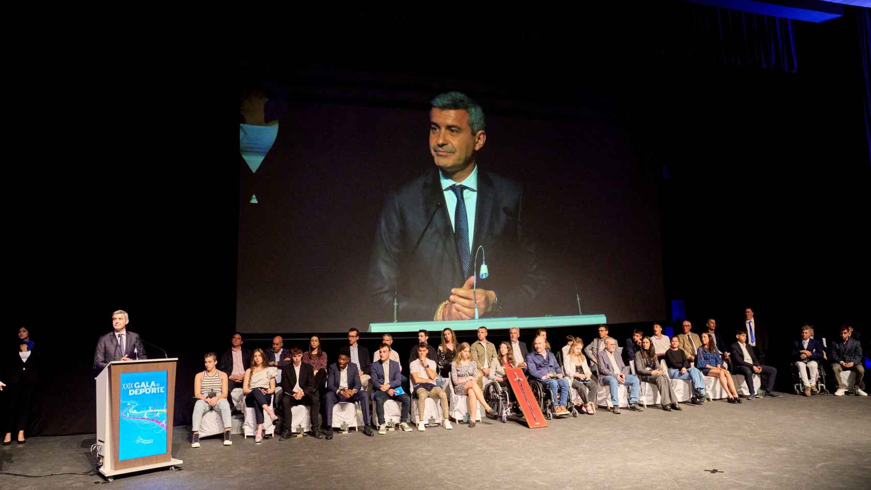 Álvaro Gutiérrez en la XXIX Gala del Deporte de la Diputación de Toledo. Foto: Diputación de Toledo.