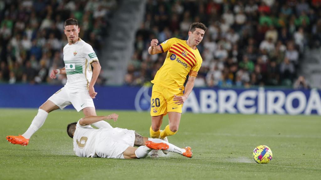 Sergi Roberto, en acción.