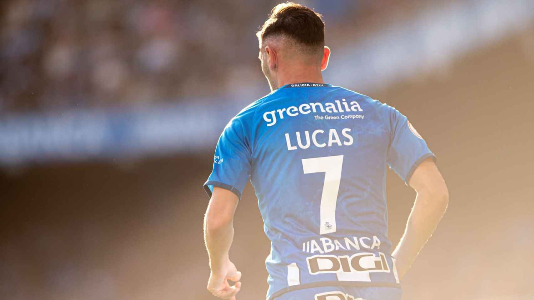 Lucas Pérez, en un partido con el Deportivo de La Coruña.
