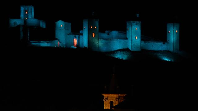 Inauguración de la iluminación del Castillo de Molina de Aragón (Guadalajara). Foto: JCCM.