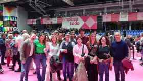 Miembros de Valladolid Toma la Palabra en el acto de presentación de la candidatura de Sumar